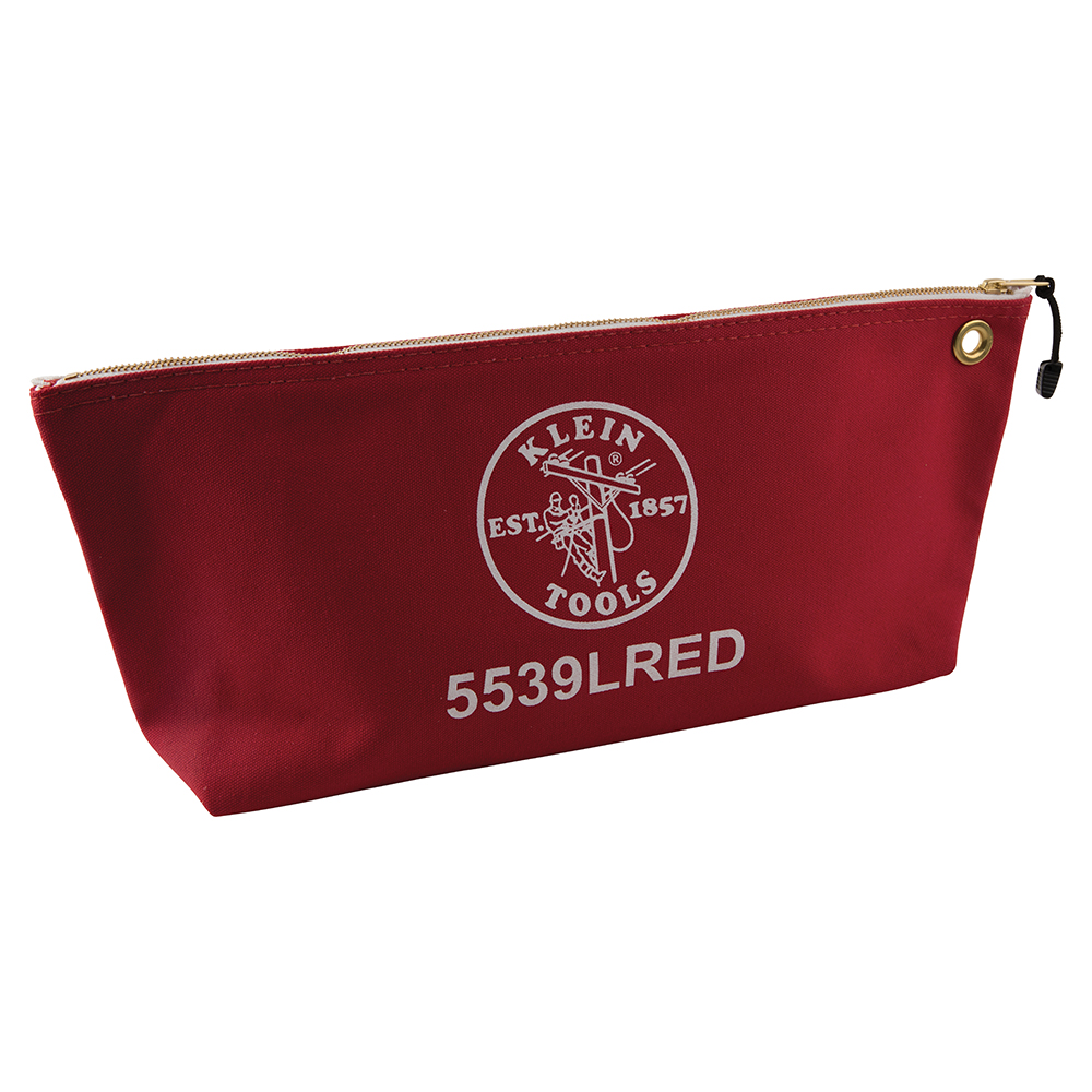 BOLSA DE LONA DE 18", COLOR ROJO, MARCA KLEIN TOOLS, MODELO 5539LRED