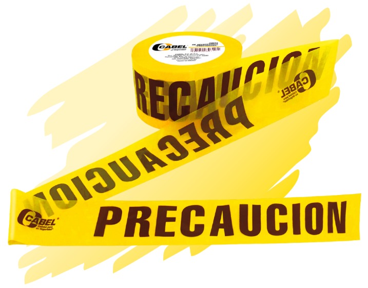 CINTA DE PRECAUCION 305 MTS, MARCA CABEL, MODELO 03-0701-0101-00