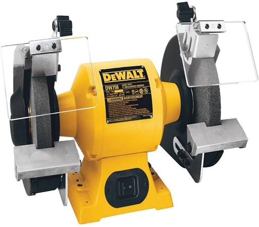 ESMERILADORA DOBLE DE BANCO DE 8", 3/4 HP, 560W, MARCA DEWALT, MODELO DW758