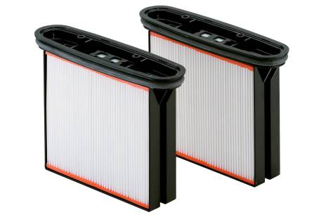 FILTRO DE POLIESTER PARA ASPIRADORA, POLVO CLASE M, 2 UNIDADES, MARCA METABO, MODELO 631934000