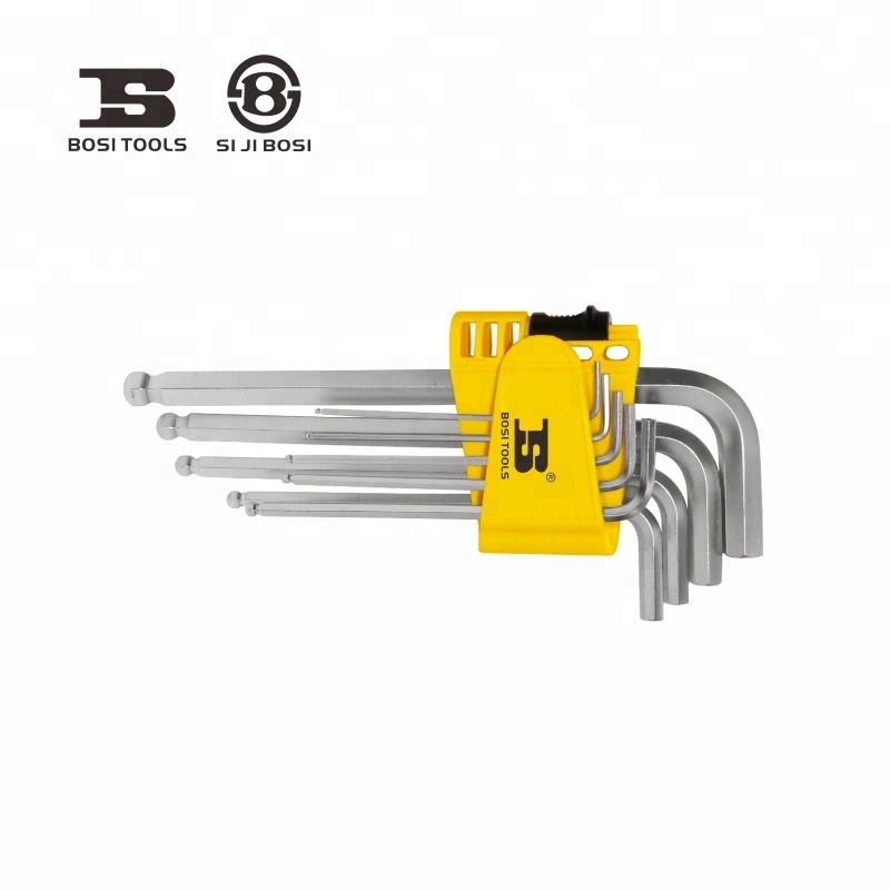 JUEGO DE LLAVES HEXAGONALES (ALLEN), CON CABEZA DE BOLA, DE 1/16" A 3/8", MARCA BOSI TOOLS, MODELO BS423181