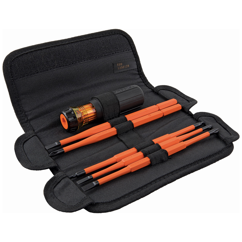 JUEGO DE DESTORNILLADORES AISLADOS 1000V, 8 EN 1, MARCA KLEIN TOOLS, MODELO 32288