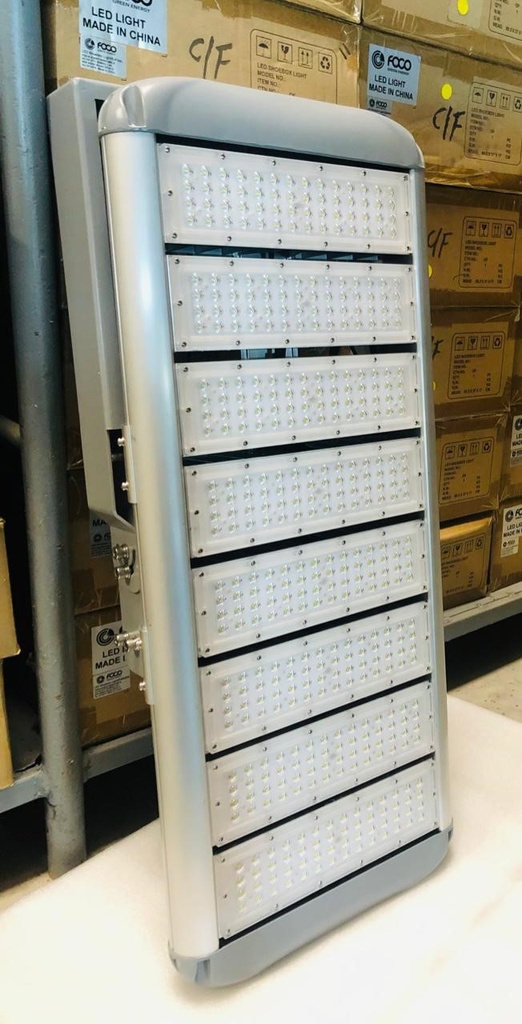 LAMPARA LED HIGH MAST, REFLECTOR DE 600W, 5000K, MARCA FOCO GREEN ENERGY, MODELO FGE-FLE-600W50K