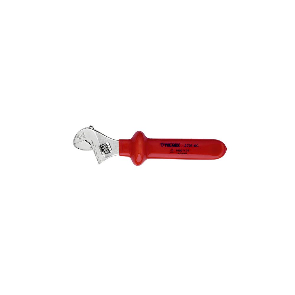 LLAVE AJUSTABLE AISLADA DE 8", 1000V EN AC, MARCA TULMEX, MODELO A701-8C