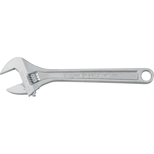 LLAVE AJUSTABLE DE 12" DE ACERO CROMADA, MARCA CRAFTSMAN, MODELO CMMT81624