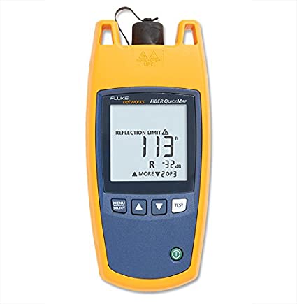 LOCALIZADOR DE FALLAS Y DISTANCIA DE FIBRA MULTIMODO, MARCA FLUKE NETWORKS, MODELO FQM-100-M-VFL