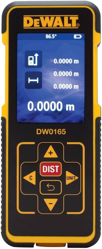 MEDIDOR DE DISTANCIA POR LASER, 50M, MARCA DEWALT, MODELO DW0165N