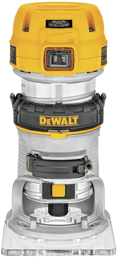 REBAJADORA (ROUTER) COMPACTA, DE BASE FIJA Y VELOCIDAD VARIABLE 900W, MARCA DEWALT, MODELO DWP611