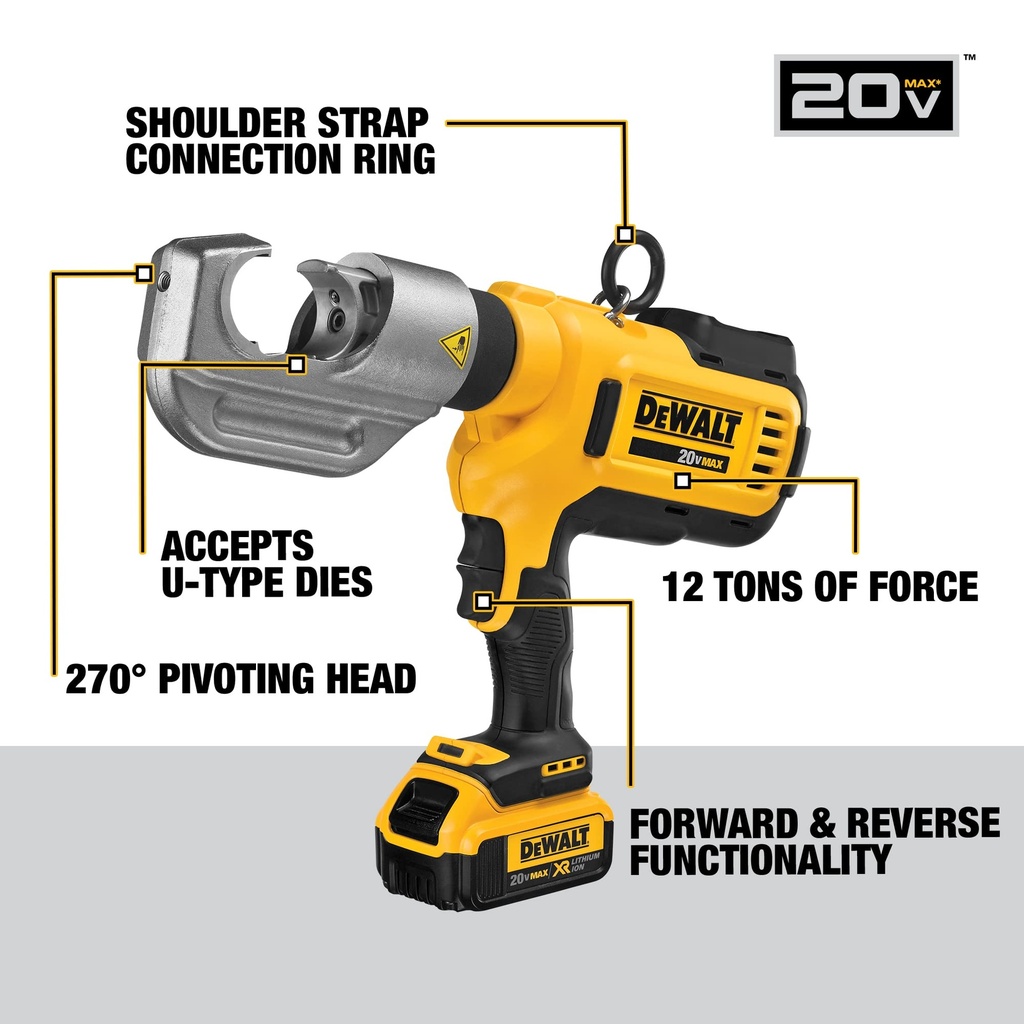 REMACHADORA INALAMBRICA PARA DADOS 20V MAX, MARCA DEWALT, MODELO DCE300M2