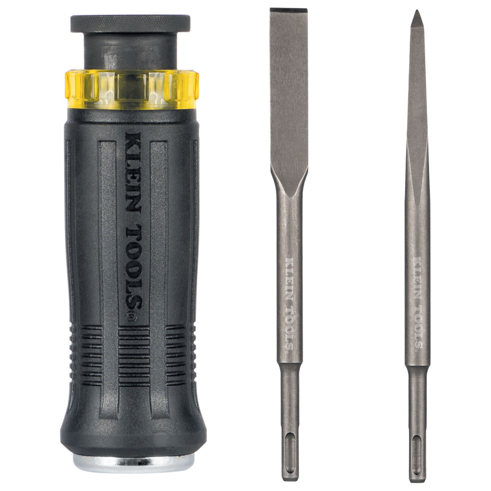 JUEGO DE PUNTAS DE CINCEL PARA DEMOLICION SDS PLUS, DE 3 PIEZAS, MARCA KLEIN TOOLS, MODELO 32753SD