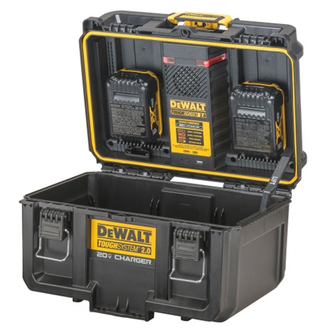 CARGADOR DE DOBLE PUERTO TOUGHSYSTEM® 2.0 20 V MÁX., DEWALT DWST08050
