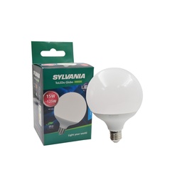 [SYLVANIA-P27992-19] BOMBILLO LED TOLEDO GLOBO, E27, 15W, 1350 LUMEN, 6500K, 100-240V, 25000 HRS, MARCA SYLVANIA, MODELO P27992-19