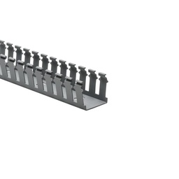 [H181-33014] CANALETA RANURADA UL DE 3"X3", 6 PIES, COLOR GRIS, MARCA HELLERMANN TYTON