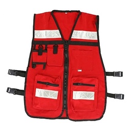 [CABEL03-0603-0303-04TXL] CHALECO BRIGADISTA, ROJO, MARCA CABEL, MODELO 03-0603-0303-04TXL