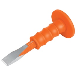 [TRUPER12276] CINCEL PUNTA PLANA 1x8" CON PROTECTOR, TRUPER 12276