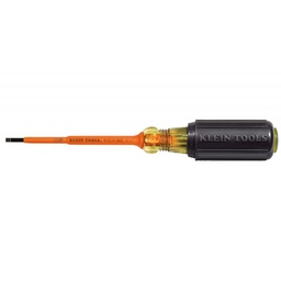 [KLEIN612-4-INS] DESTORNILLADOR AISLADO 1000V PLANO, DE 1/8", DE 4", MARCA KLEIN TOOLS, MODELO 612-4-INS