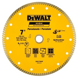 [DW57700HP] DISCO PARA CORTE DE PORCELANATO DE 7", DIAMANTADO, MARCA DEWALT, MODELO DW57700HP