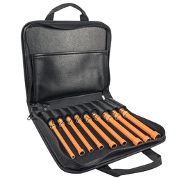 [KLEIN33524] JUEGO DE DESTORNILLADORES DE CUBO AISLADOS 1000V, DE 9 PIEZAS, DE 3/16" A 5/8", MARCA KLEIN TOOLS, MODELO 33524