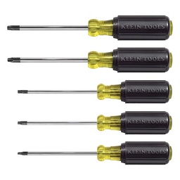 [KLEIN19555] JUEGO DE DESTORNILLADORES TORX, DE 5 PIEZAS: T15, T20, T25, T27, T30, MARCA KLEIN TOOLS, MODELO 19555