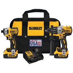 [DW-DCK299M2] KIT TALADRO PERCUTOR + TALADRO ATORNILLADOR DE IMPACTO, MARCA DEWALT, MODELO DCK299M2