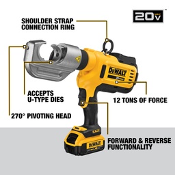 [DW-DCE300M2] REMACHADORA INALAMBRICA PARA DADOS 20V MAX, MARCA DEWALT, MODELO DCE300M2