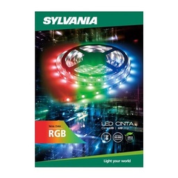 [SYLVANIA-P27689-19] CINTA LED DE MULTICOLOR RGB DE 5 METROS, 15W, 90 LUMEN, 20000 HRS, MARCA SYLVANIA, MODELO P27689-19