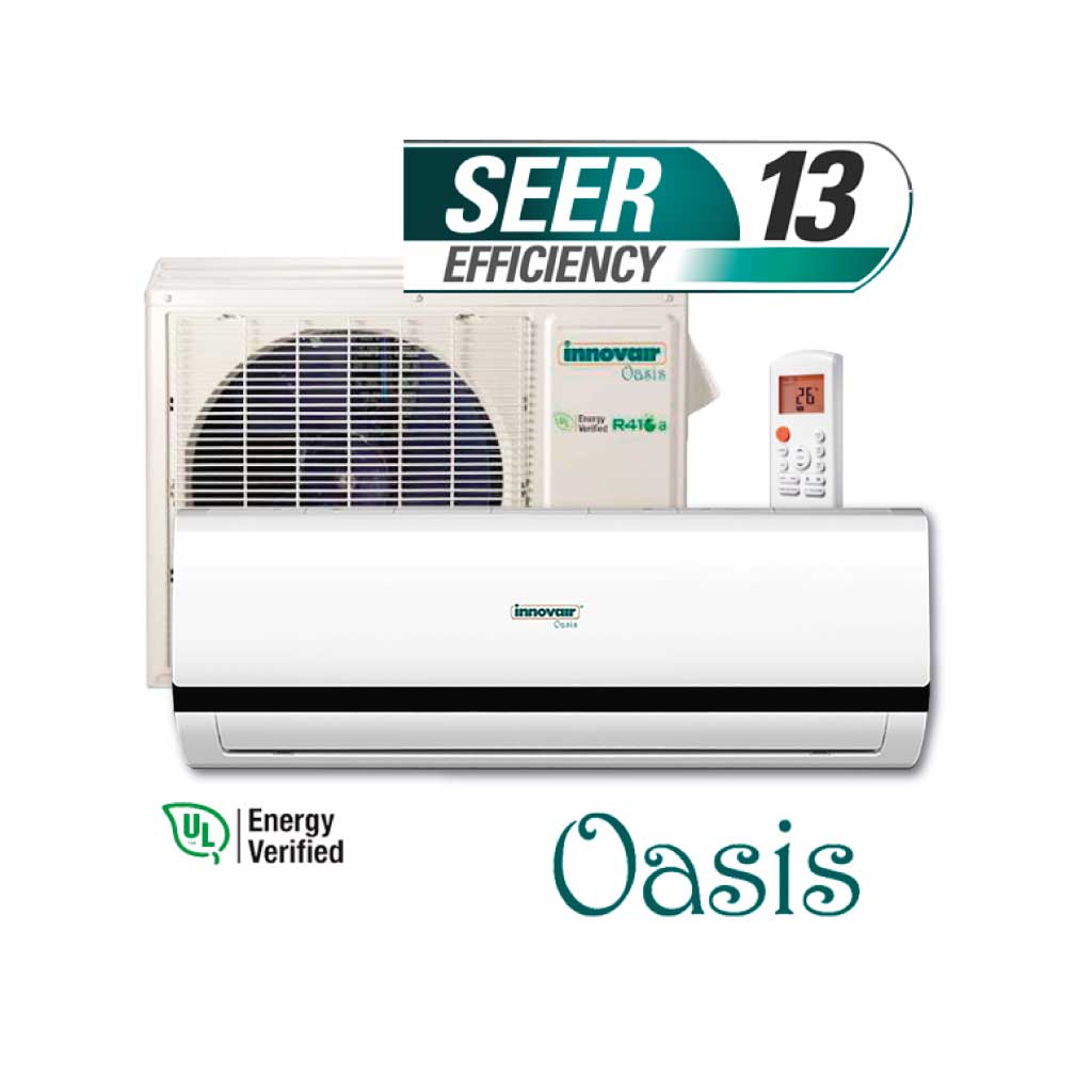 AIRE ACONDICIONADO TIPO MINI SPLIT, EFICIENCIA SEER 13, CAPACIDAD 12000 BTU, 115V, MARCA INNOVAIR