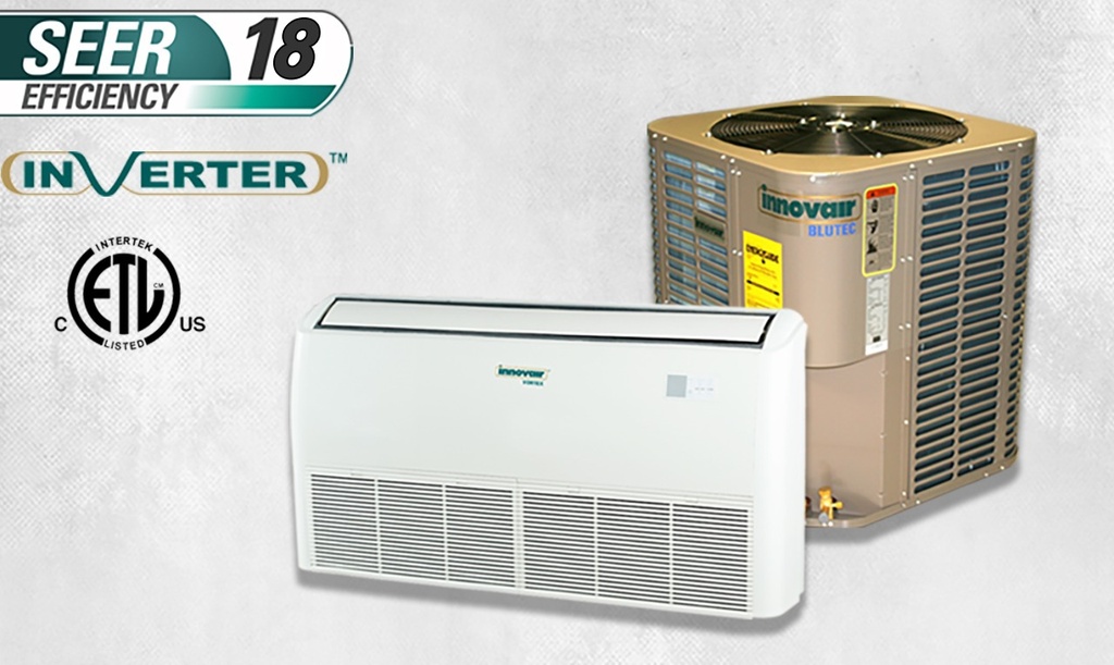 AIRE ACONDICIONADO TIPO PISO TECHO, TECNOLOGIA INVERTER, EFICIENCIA SEER 18, CAPACIDAD 60000 BTU, MARCA INNOVAIR