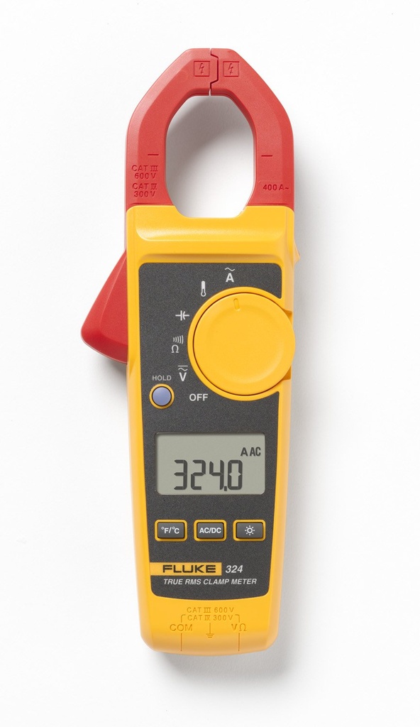 AMPERIMETRO 400A AC, 600V AC/DC, MARCA FLUKE, MODELO 324