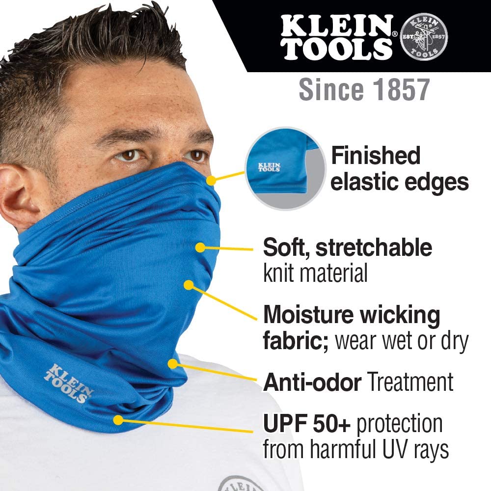 BANDA REFRESCANTE PARA CUELLO Y CARA UPF 50+, MARCA KLEIN TOOLS, MODELO 60439