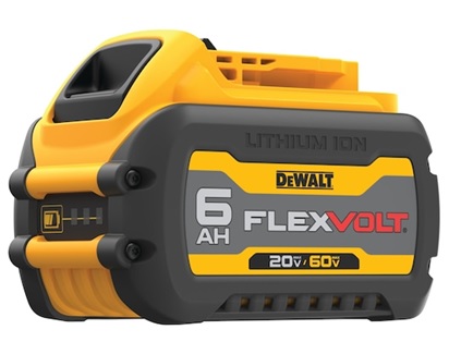 BATERÍA FLEXVOLT® 20/60V MAX* 6.0AH** MARCA DEWALT, MODELO DCB606