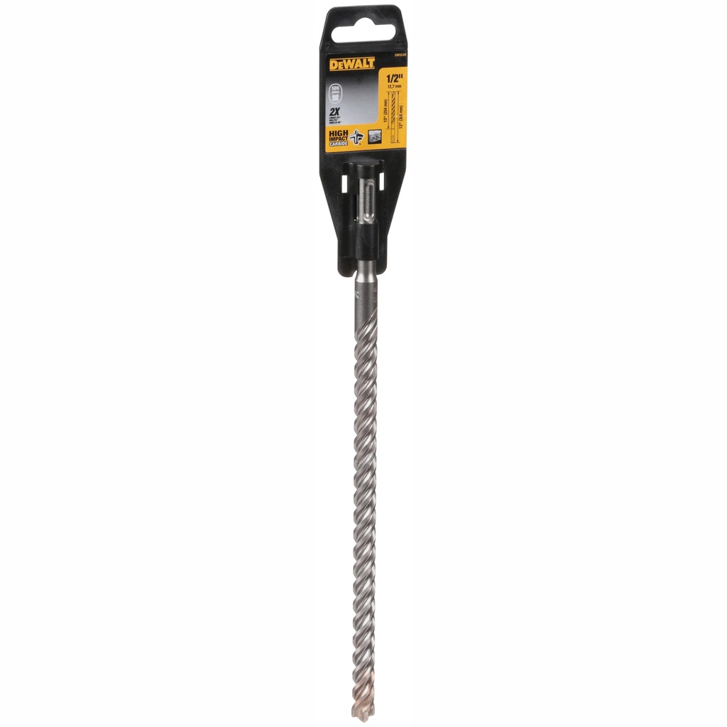 BROCA PARA ROTOMARTILLO 1/2"X10"X12" SDS PLUS, DE CARBURO MARCA DEWALT, MODELO DW5539