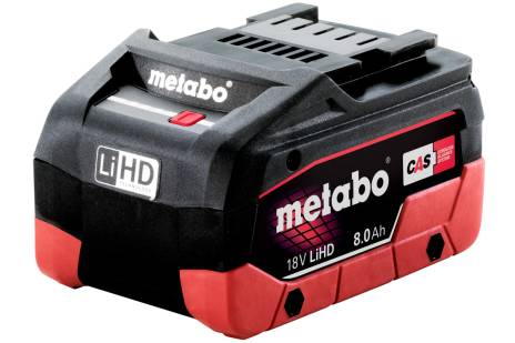 Batería LiHD 18 V - 8.0 AH, Metabo 625369000