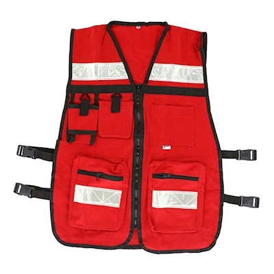 CHALECO BRIGADISTA, ROJO, MARCA CABEL, MODELO 03-0603-0303-01TS