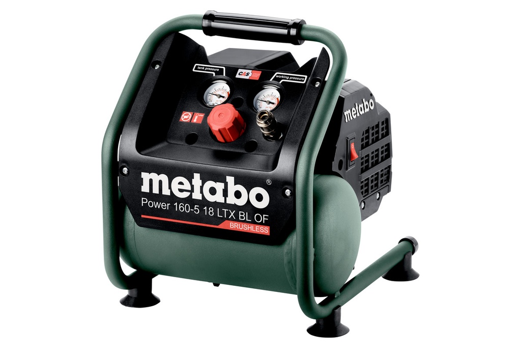 COMPRESOR INALAMBRICO POWER 160-5 18 LTX BL, 5 LITROS, 116 PSI, MARCA METABO, MODELO 601521850