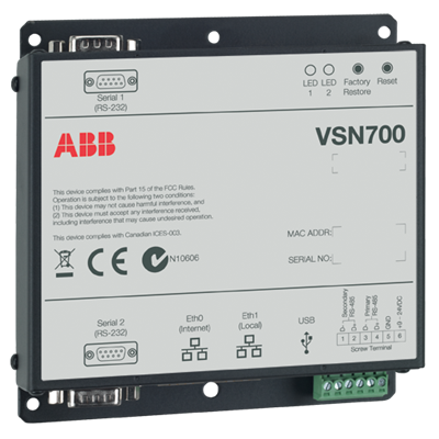 DATA LOGGER COMMERCIAL, ABB VSN700-03N0