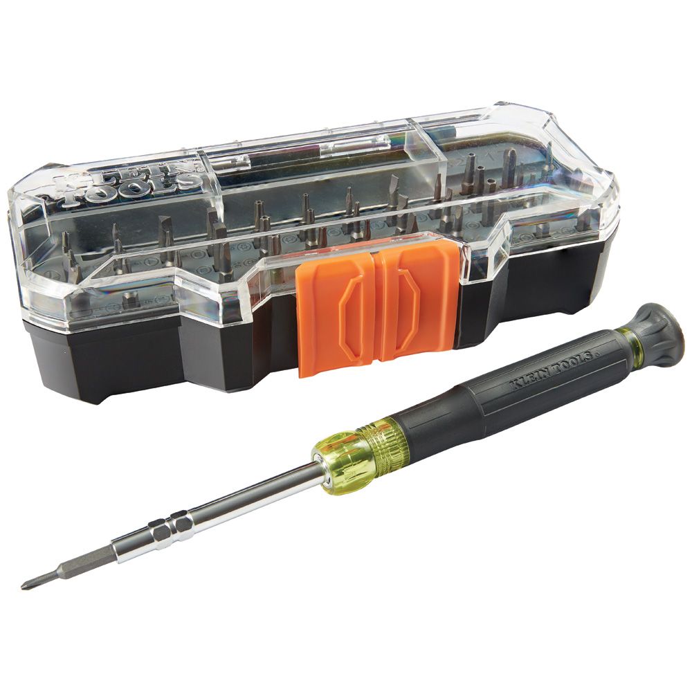 DESTORNILLADOR DE PRECISION TODO EN 1, MARCA KLEIN TOOLS, MODELO 32717: 40 PIEZAS + ESTUCHE