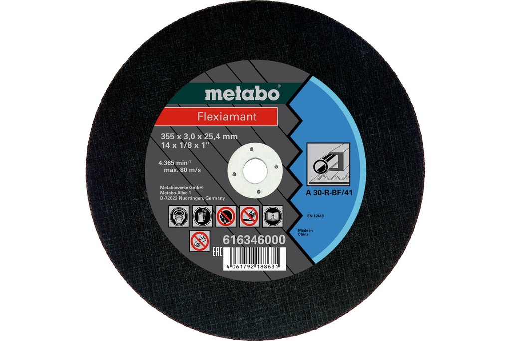 DISCO DE CORTE DE 14 PULGADAS, METABO 616346000