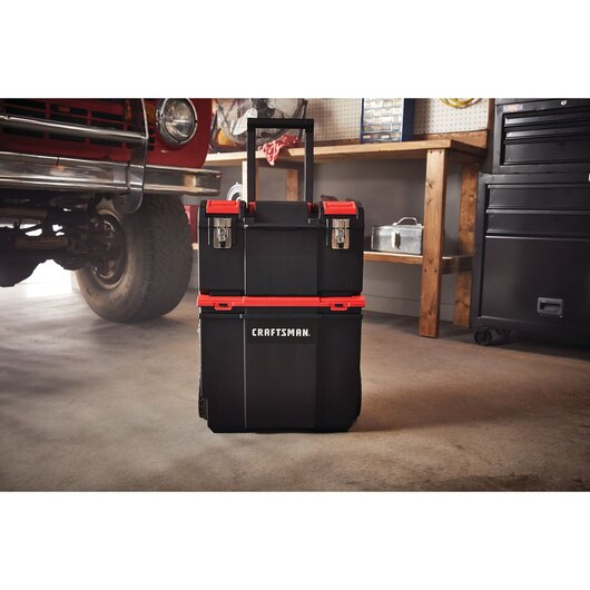 CAJA PARA HERRAMIENTAS DE 19", 3 EN 1, CON RUEDAS, MARCA CRAFTSMAN, MODELO CMST18614