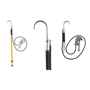 GANCHO DE DESCARGA BLUE STRIPE®.  ACCESORIO PARA PERTIGA UNIVERSAL PARA DRENAR CORRIENTES ESTATICAS EN MEDIA TENSION, MARCA UTILITY SOLUTIONS, MODELO USDH-001-SE