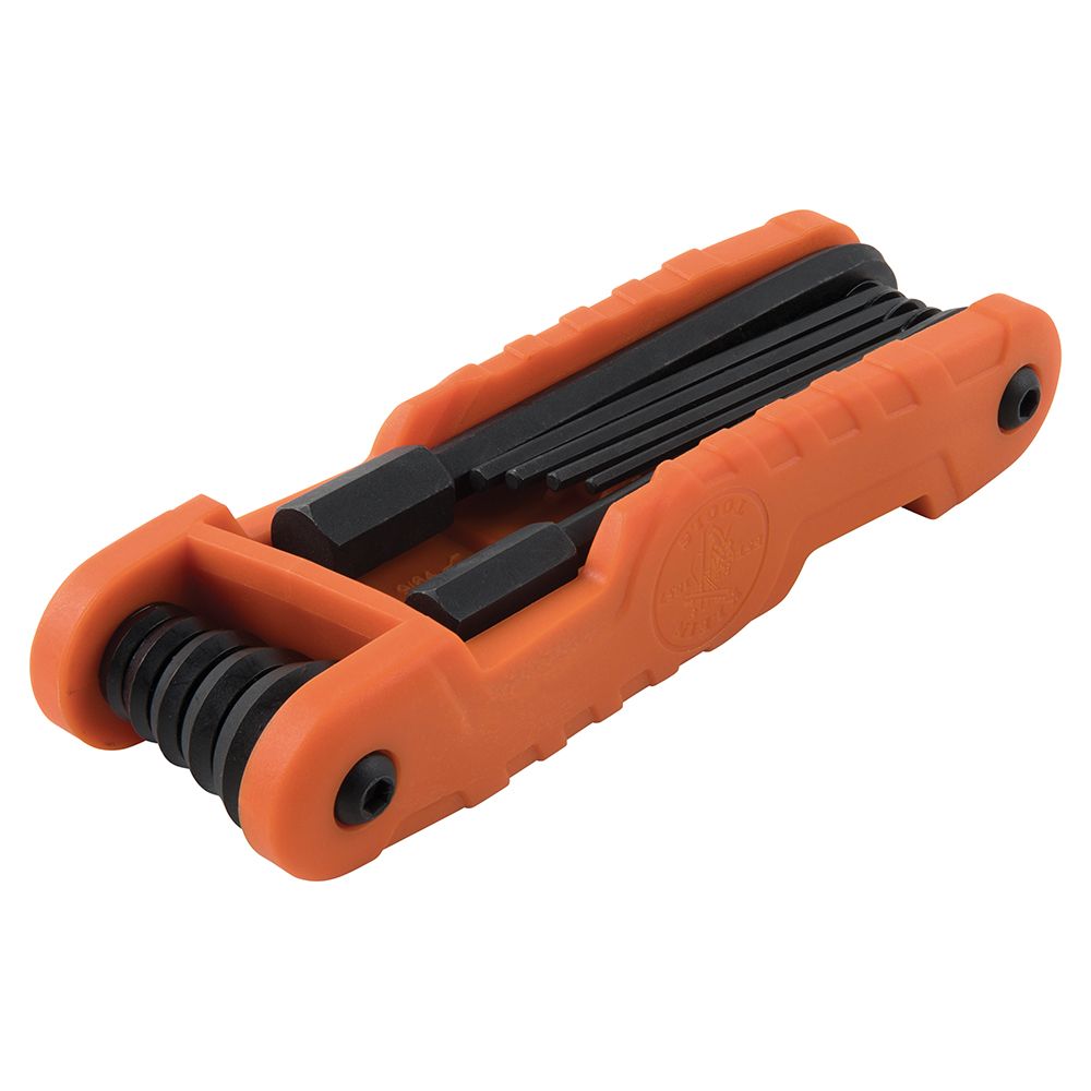 JUEGO DE LLAVES HEXAGONALES (ALLEN) EN PULGADAS PLEGABLES, DE 11 PIEZAS, MARCA KLEIN TOOLS, MODELO 70550