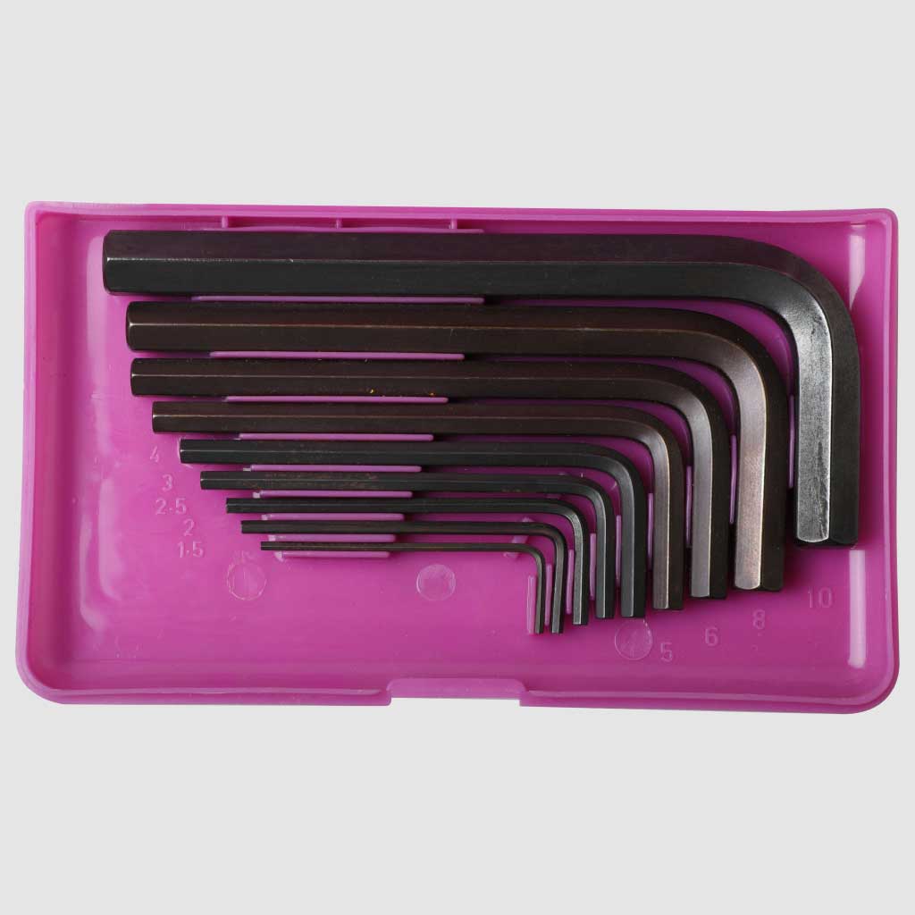 JUEGO DE LLAVES HEXAGONALES (ALLEN) DE 9 PIEZAS