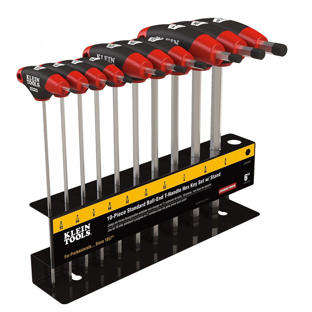 JUEGO DE LLAVES HEXAGONALES (ALLEN) TIPO T, MARCA KLEIN TOOLS, MODELO JTH610EB
