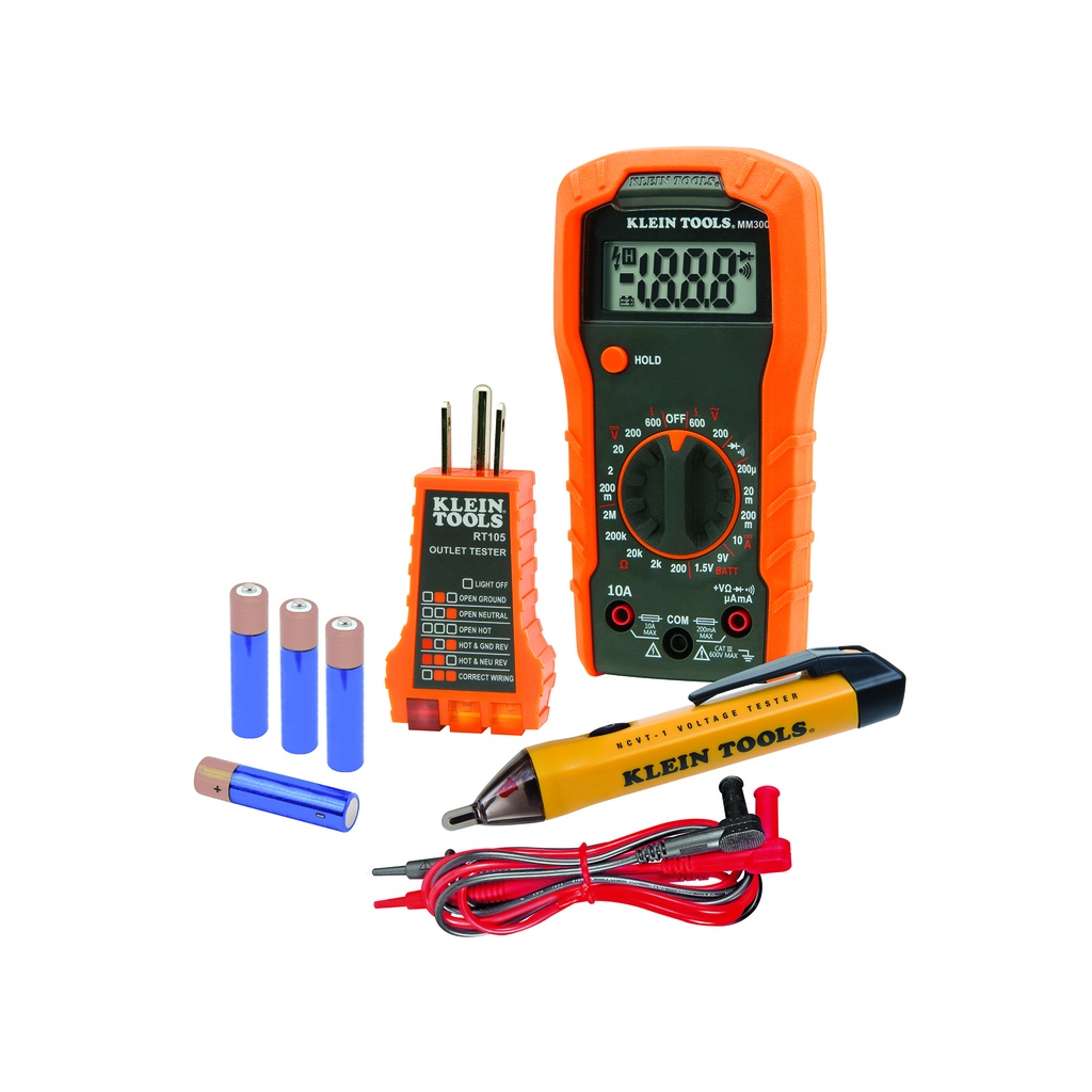 KIT DE MULTIMETRO CON DETECTOR DE VOLTAJE, MARCA KLEIN TOOLS, MODELO 69149