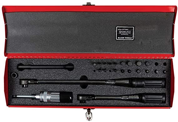 KIT DE TORQUIMETRO PARA MAESTRO ELECTRICISTA, 25 PIEZAS, MARCA KLEIN TOOLS, MODELO 57060