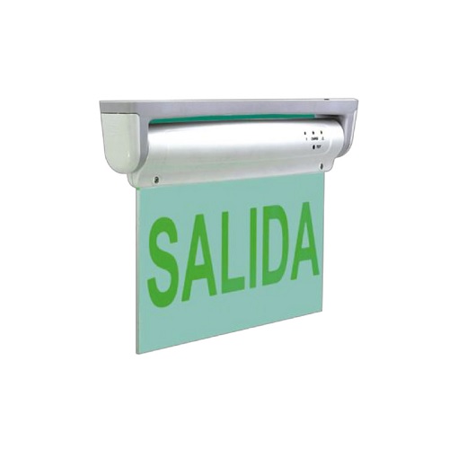 ROTULO DE SALIDA LED, LETRAS VERDES, 1.8W, 8 LUMEN, 110-130V, 300 MIN, MARCA SYLVANIA, MODELO P33718-19