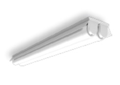 LAMPARA SUPERFICIAL TIPO INDUSTRIAL 4', 2 TUBOS LED DE 18W