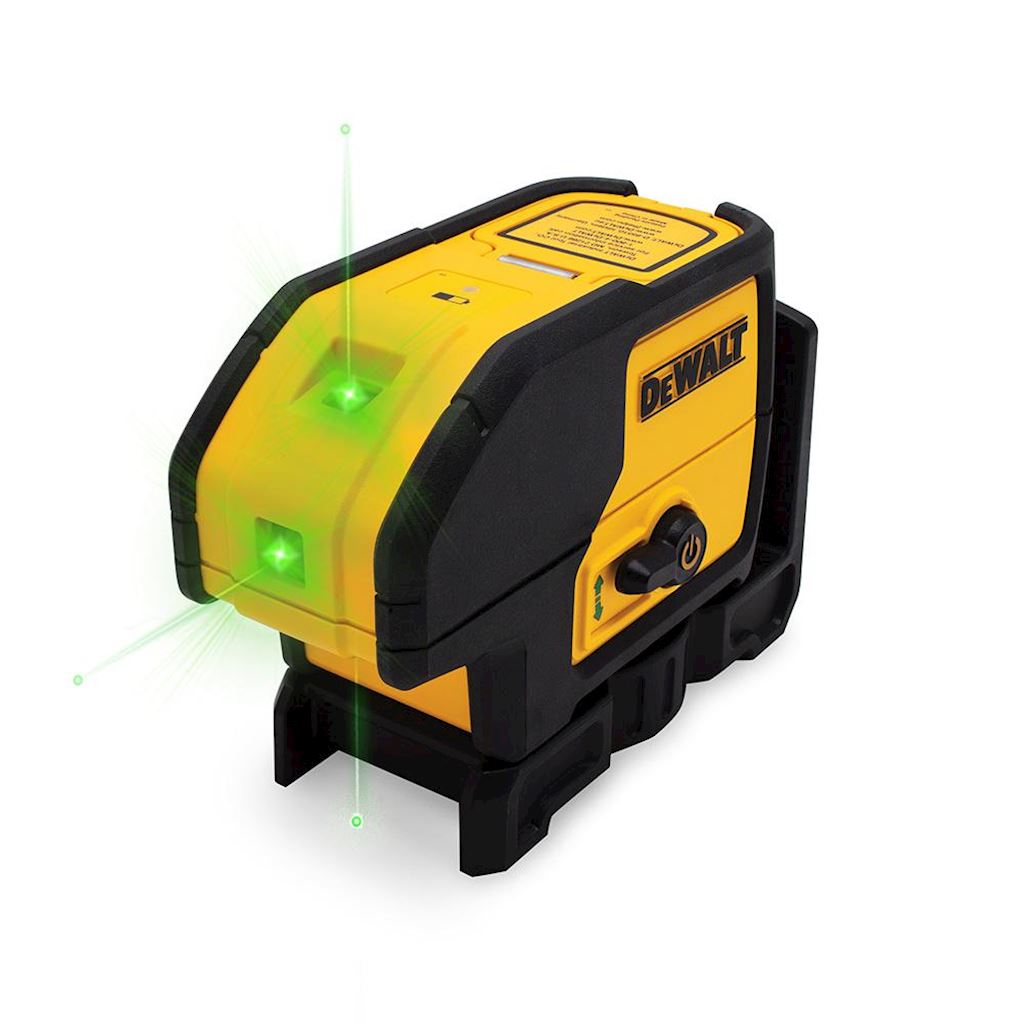 NIVEL LASER VERDE DE 3 PUNTOS, 100 PIES, DEWALT DW083CG