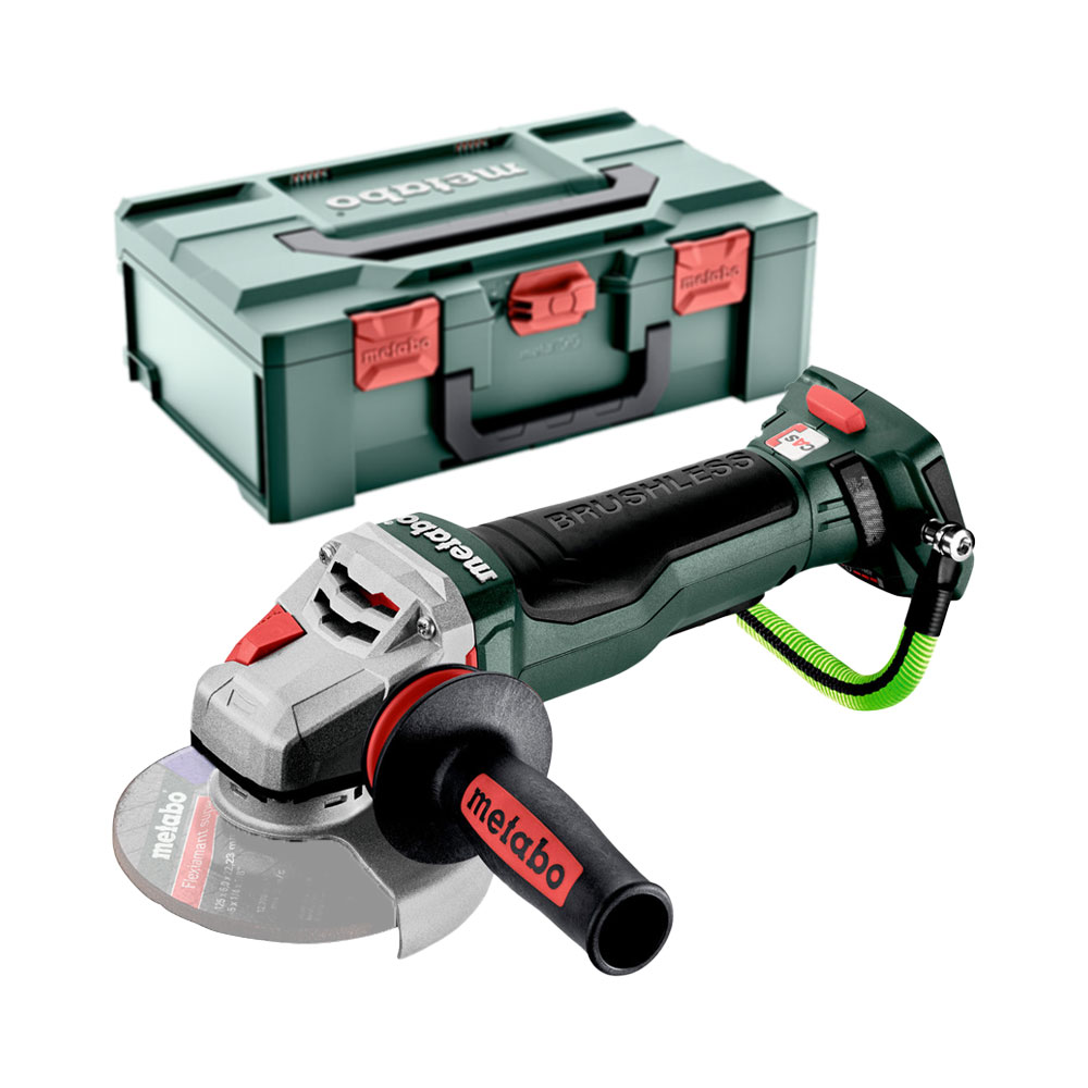 PROMO CORDLESS - ESMERILADORA ANGULAR INALAMBRICA DE 5" WPBA 18 LTX BL 15-125, QUICK, DS (1 CARGADOR ASC55 + 1 BATERIA 5.5 AH)