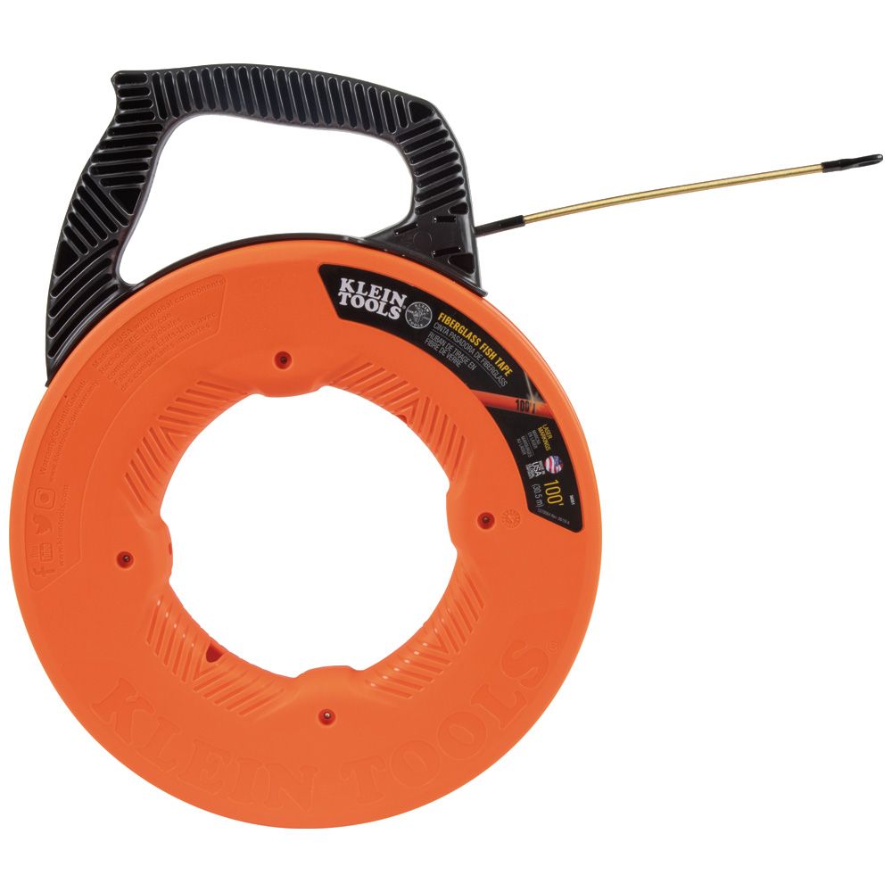 SONDA JALA CABLE DE FIBRA DE VIDRIO DE 100 PIES, MARCA KLEIN TOOLS, MODELO 56351